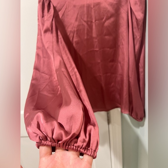 NWT ZARA RUCHED SATIN EFFECT SHIRT SIZE XS 8864/305/172 - Picture 8 of 9